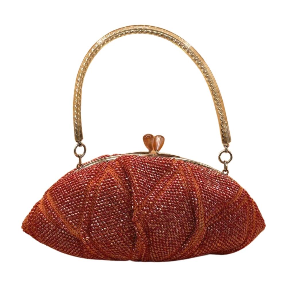 Vintage Beaded Top Handle Bag